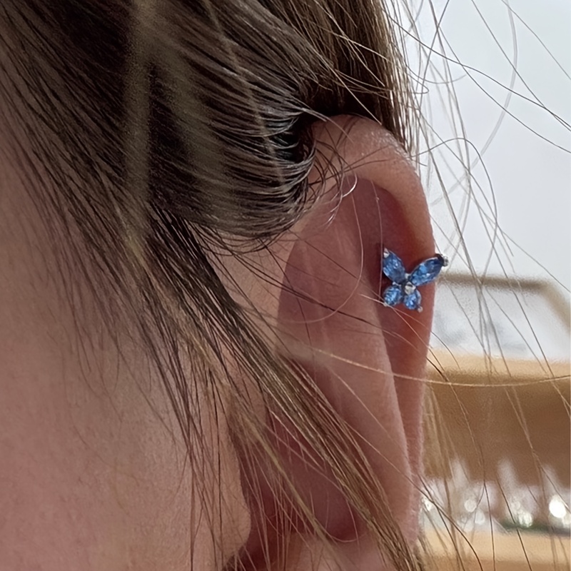 Women's Exquisite Titanium Alloy Butterfly-Shaped Cartilage Earring